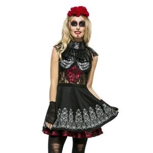 Fever Collection day of the dead skeleton dress size medium